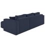 Voir la diapositive 5 : BEST MOBILIER Topaze - canapé d'angle déhoussable réversible 4 places en tissu