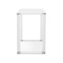 Voir la diapositive 3 : Paris Prix Bureau Design en Verre  Zaho  140cm Blanc