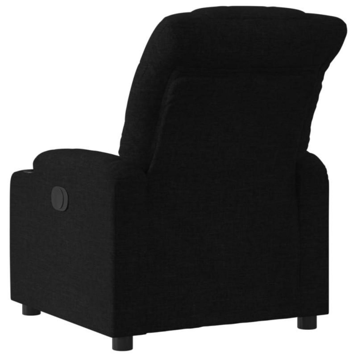 VIDAXL Fauteuil inclinable Noir Tissu
