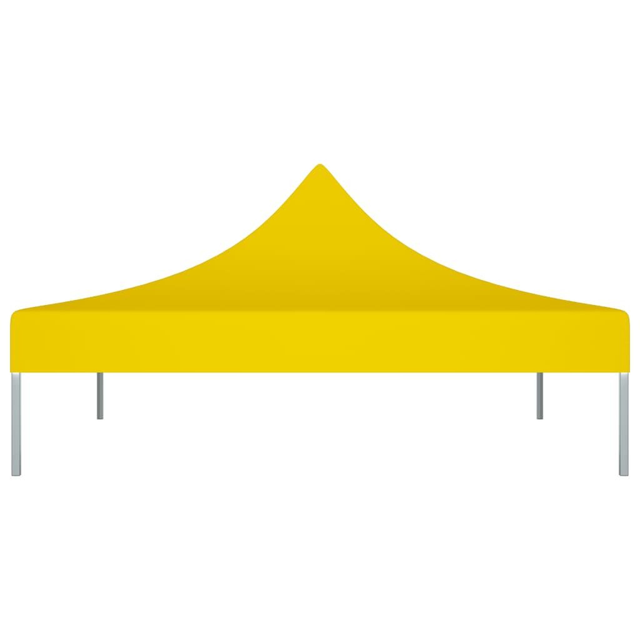 Voir la diapositive 3 : VIDAXL Toit de tente de reception 3x3 m Jaune 270 g/m^2