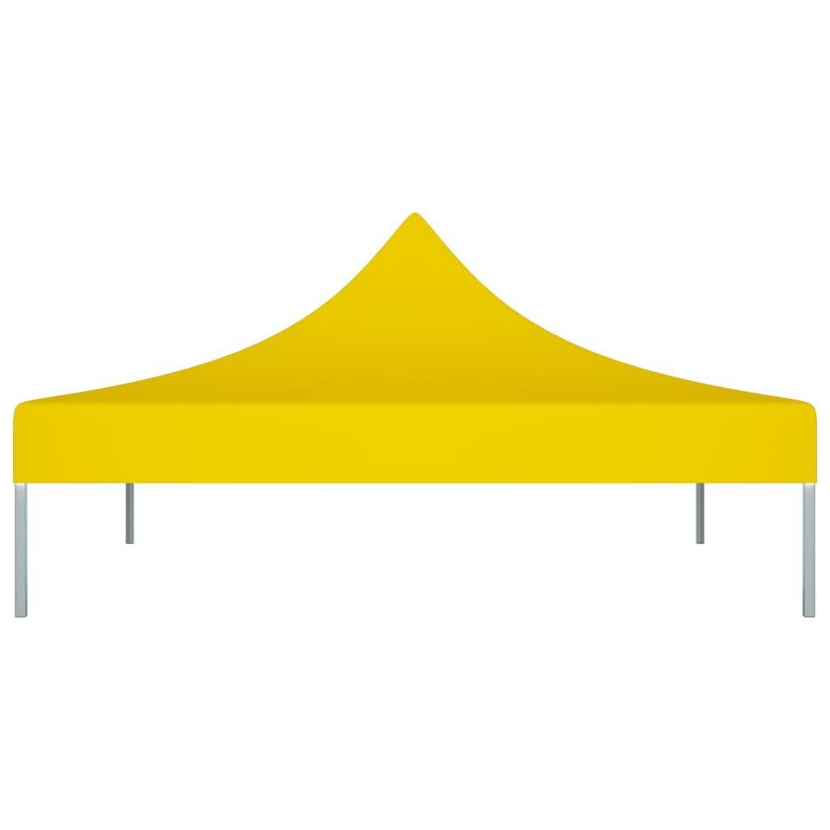 VIDAXL Toit de tente de reception 3x3 m Jaune 270 g/m^2