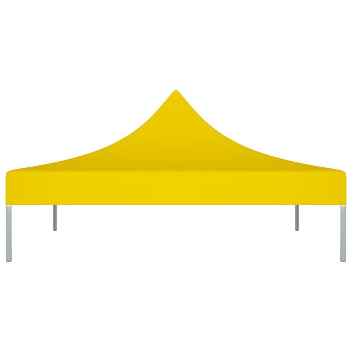 VIDAXL Toit de tente de reception 3x3 m Jaune 270 g/m^2