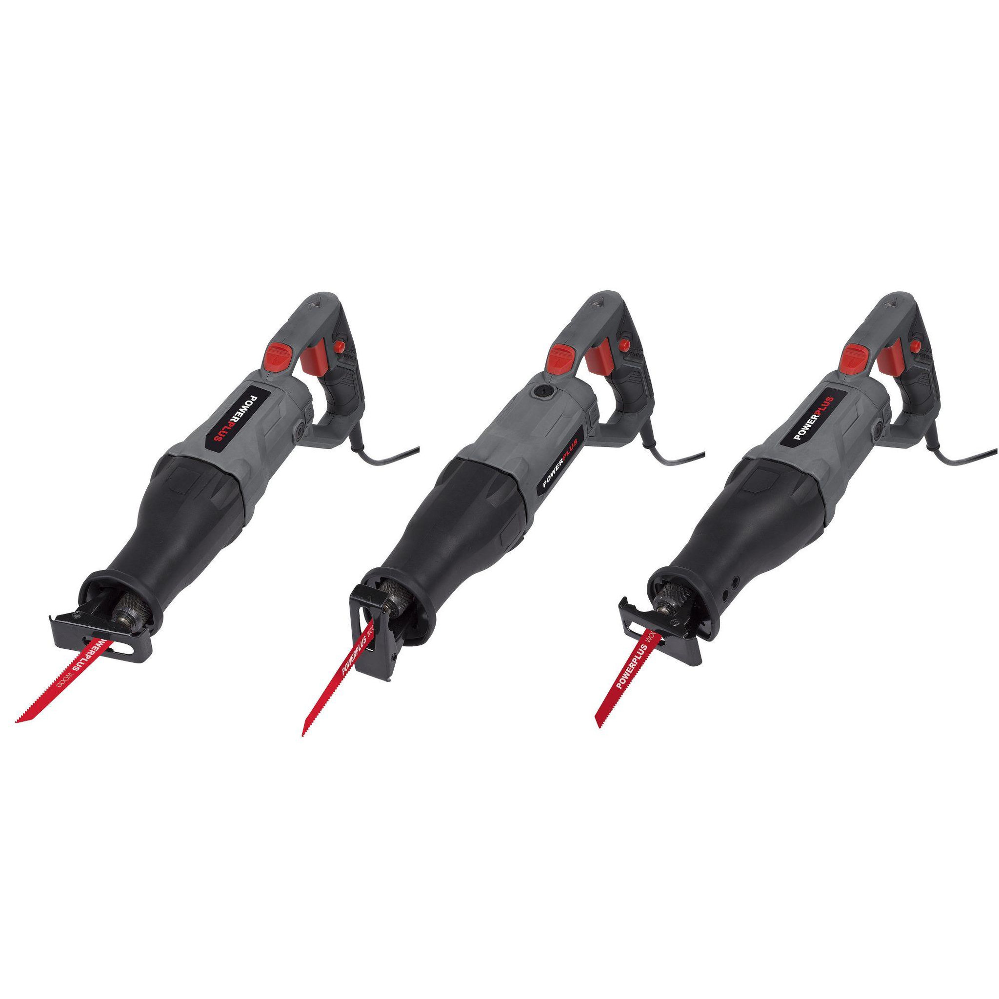 Voir la diapositive 3 : POWERPLUS Scie sabre 710w à tête rotative 180°