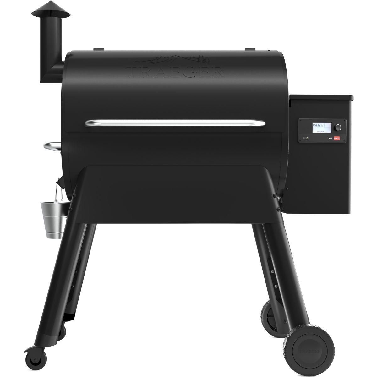 TRAEGER Barbecue pellet Pro 780 noir sur chariot, grille haute 76x18 cm, grille basse 76x48 cm