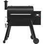 Voir la diapositive 2 : TRAEGER Barbecue pellet Pro 780 noir sur chariot, grille haute 76x18 cm, grille basse 76x48 cm