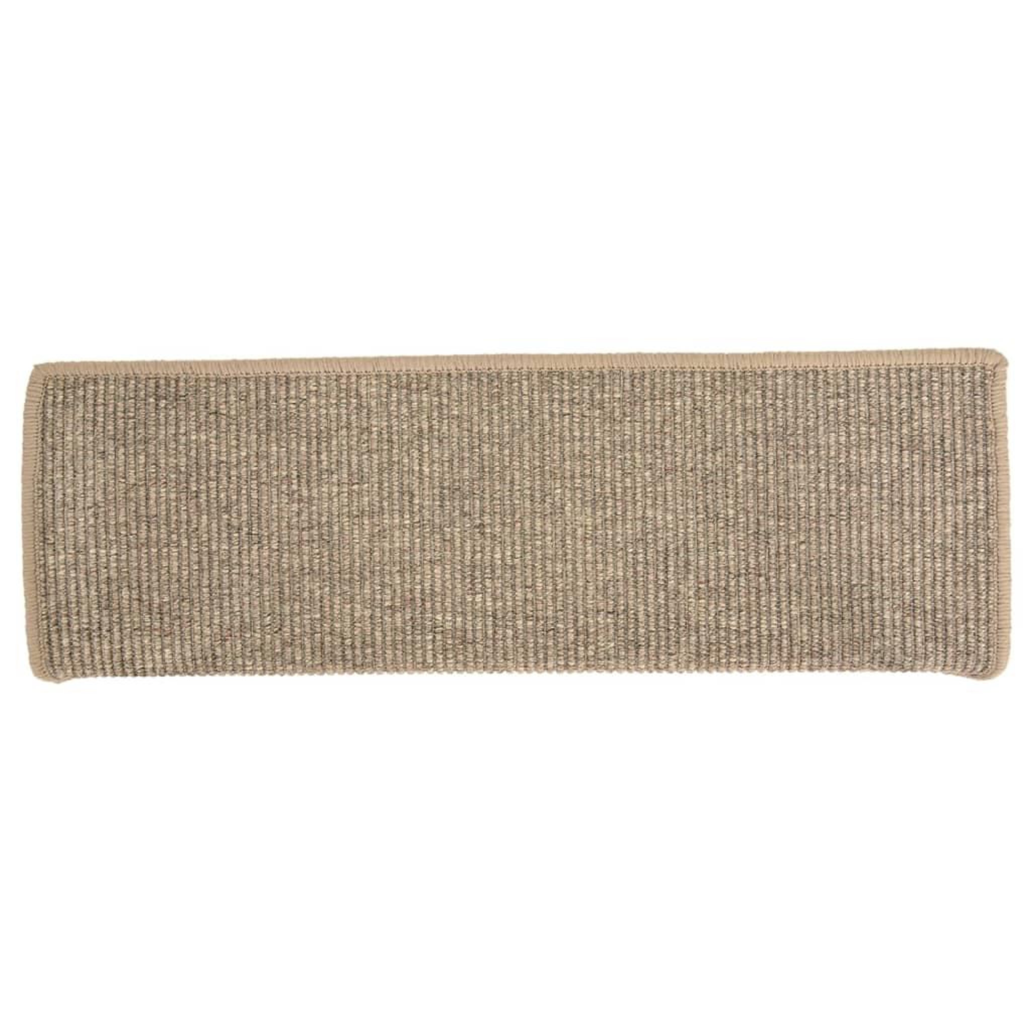 Voir la diapositive 5 : VIDAXL Tapis d'escalier auto-adhesifs 15 pcs Beige fonce 65x21x4 cm