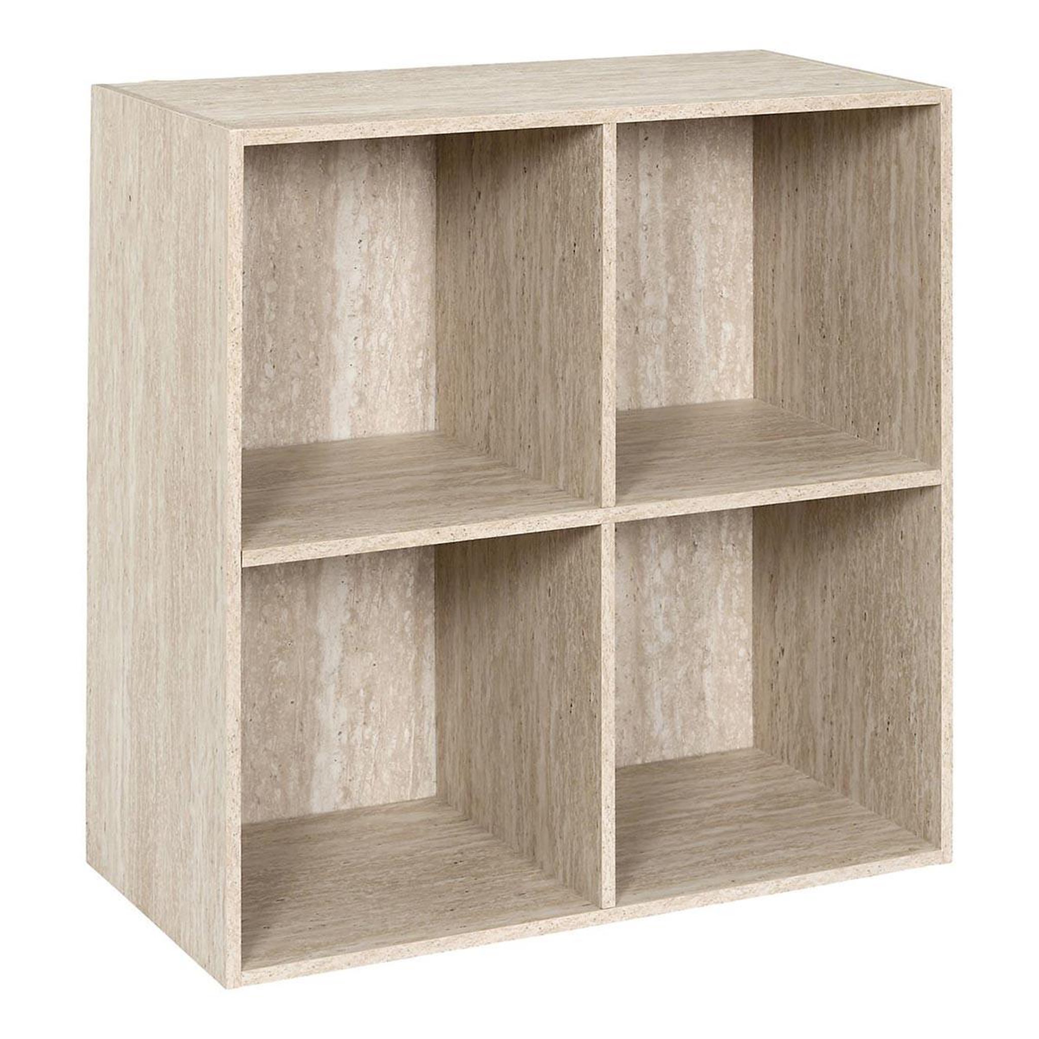 The Home Deco Factory Étagère modulable 4 cases  pietra  66cm beige