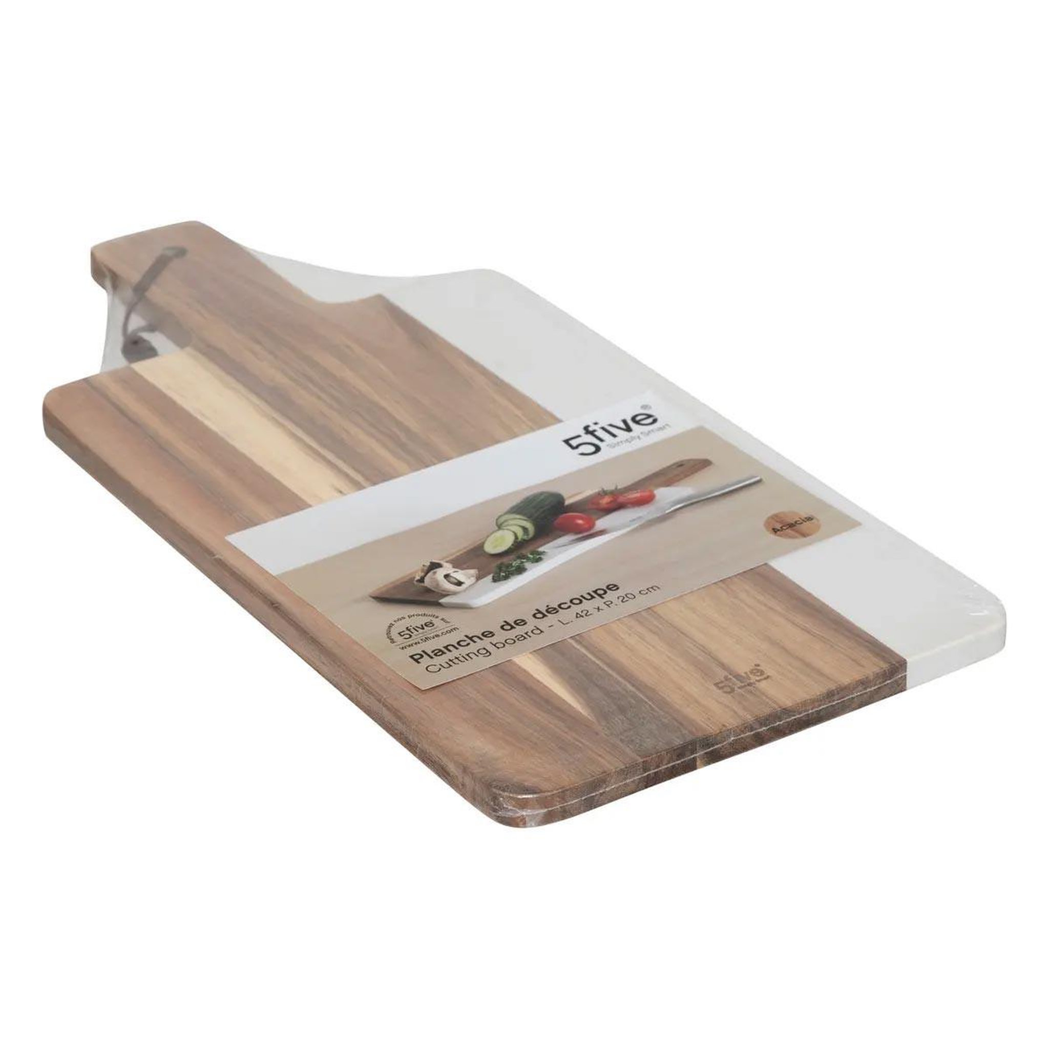 Voir la diapositive 4 : FIVE Planche à découper en bois  harmony  42cm naturel