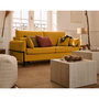 Voir la diapositive 3 : LISA DESIGN Ercolano - canapé 3 places convertible - couchage quotidien - matelas 11 cm - en velours