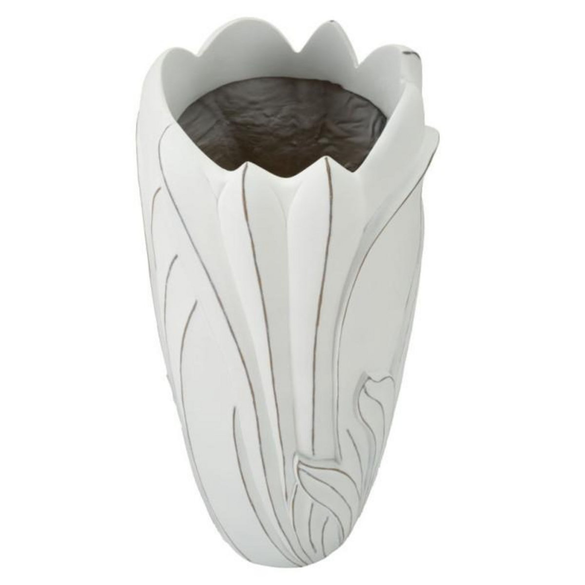 Paris Prix Vase Déco en Résine  Gardy  69cm Blanc