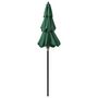 Voir la diapositive 4 : VIDAXL Parasol de jardin a 3 niveaux avec mat en aluminium vert 2 m