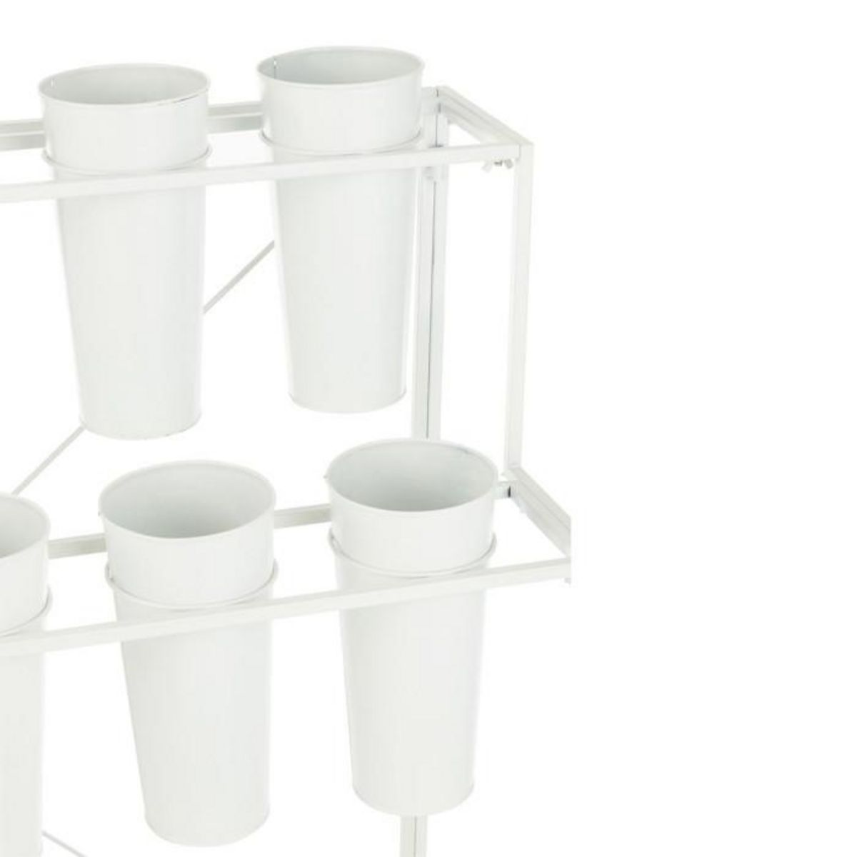 Paris Prix Présentoir à Fleurs 18 Pièces  Clarence  95cm Blanc