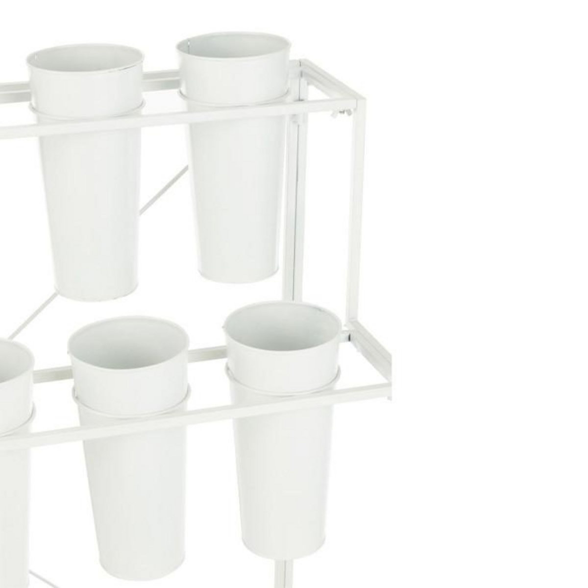 Paris Prix Présentoir à Fleurs 18 Pièces  Clarence  95cm Blanc