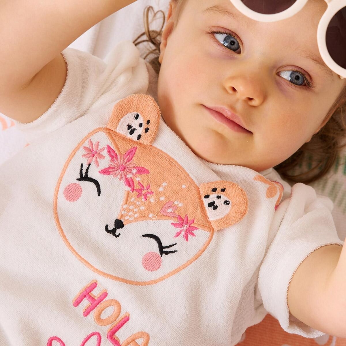 Petit Béguin Ensemble enfant t-shirt et short en éponge Bahamas