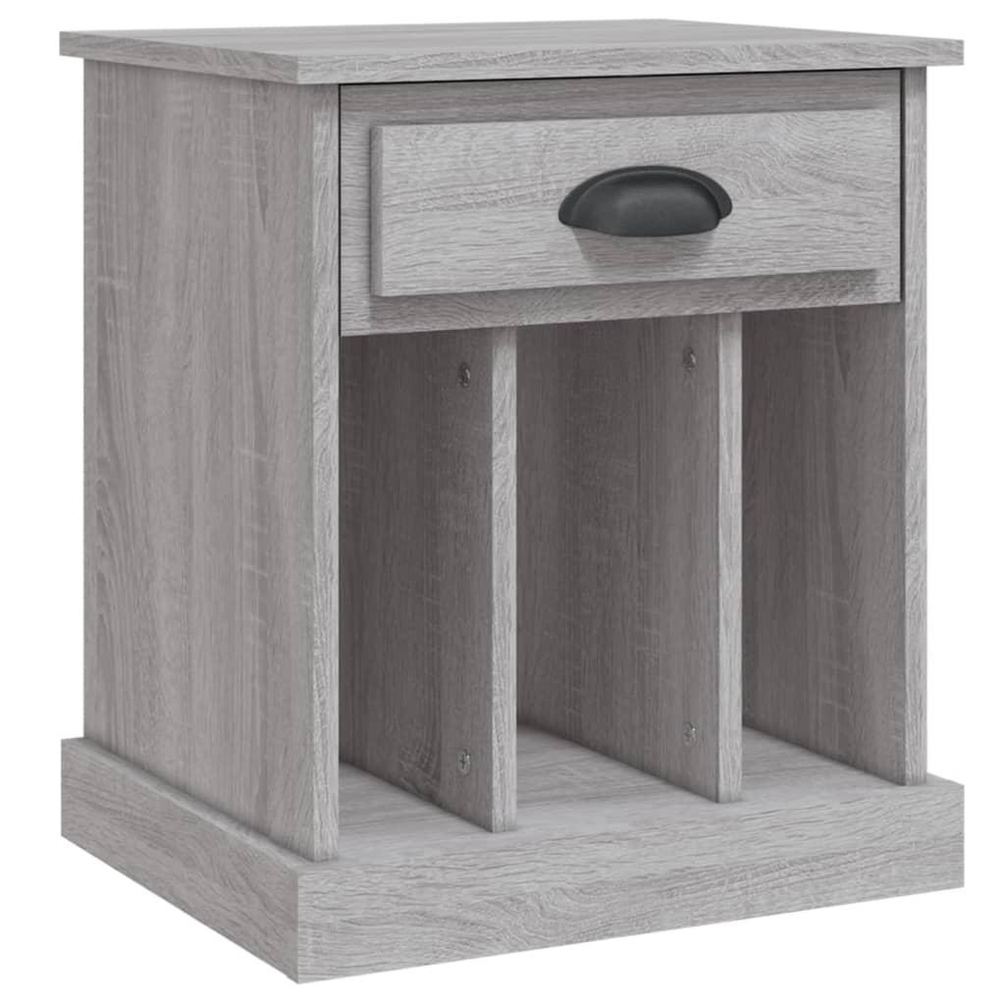 Voir la diapositive 2 : VIDAXL Table de chevet sonoma gris 43x36x50 cm