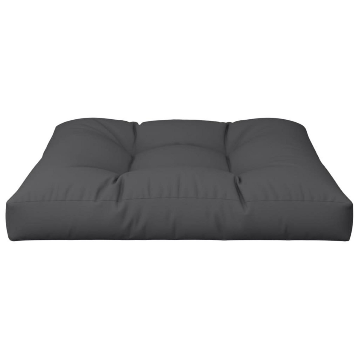 VIDAXL Coussin de palette noir 80x80x12 cm tissu