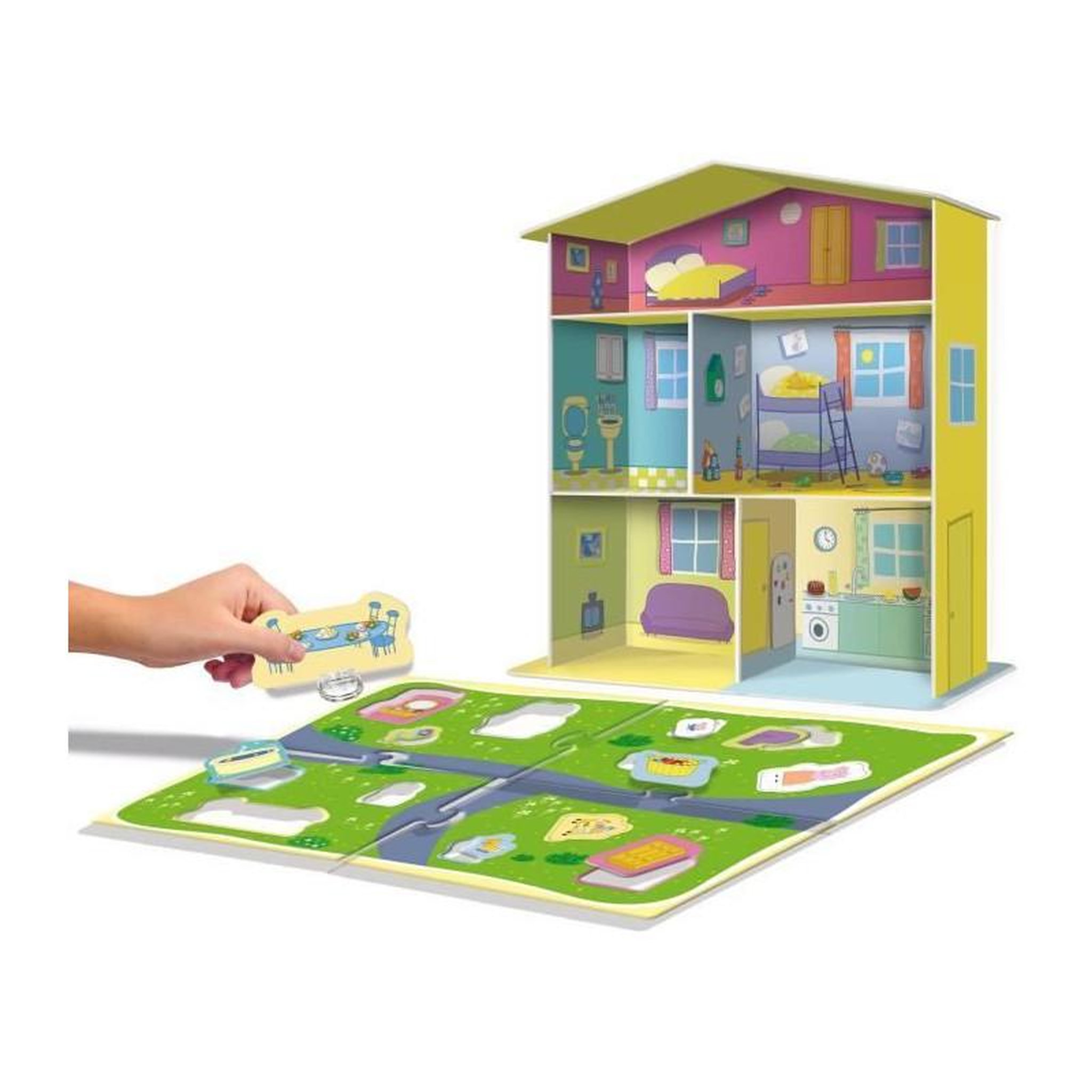 Voir la diapositive 3 : LISCIANI GIOCHI La maison de peppa a construire - Peppa Pig learning house - pour apprendre les associations - LISCIANI