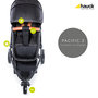 Voir la diapositive 6 : HAUCK Poussette combinée Pacific 3 Shop N Drive - Caviar