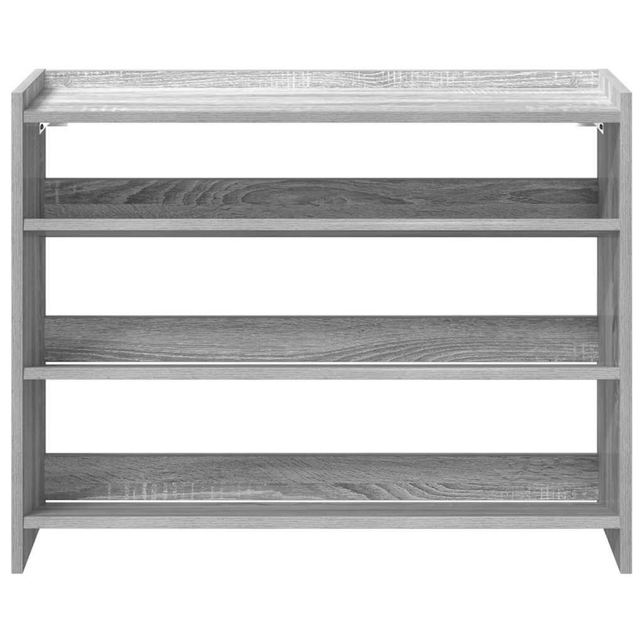 Voir la diapositive 4 : VIDAXL Etagere a chaussures sonoma gris 80x25x62 cm bois d'ingenierie