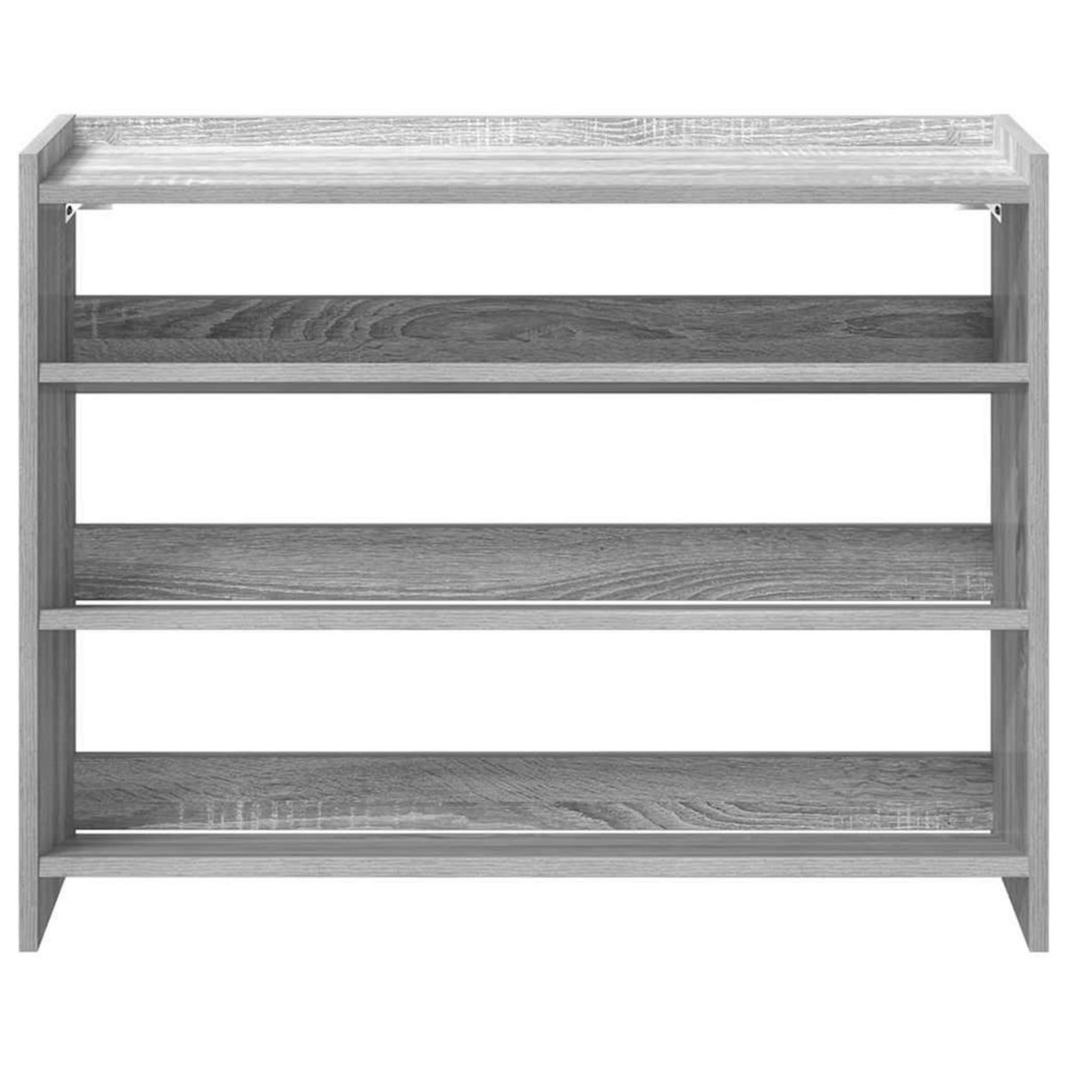 VIDAXL Etagere a chaussures sonoma gris 80x25x62 cm bois d'ingenierie