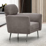 Voir la diapositive 3 : Paris Prix Fauteuil Design en Tissu  Harison  86cm Gris Taupe