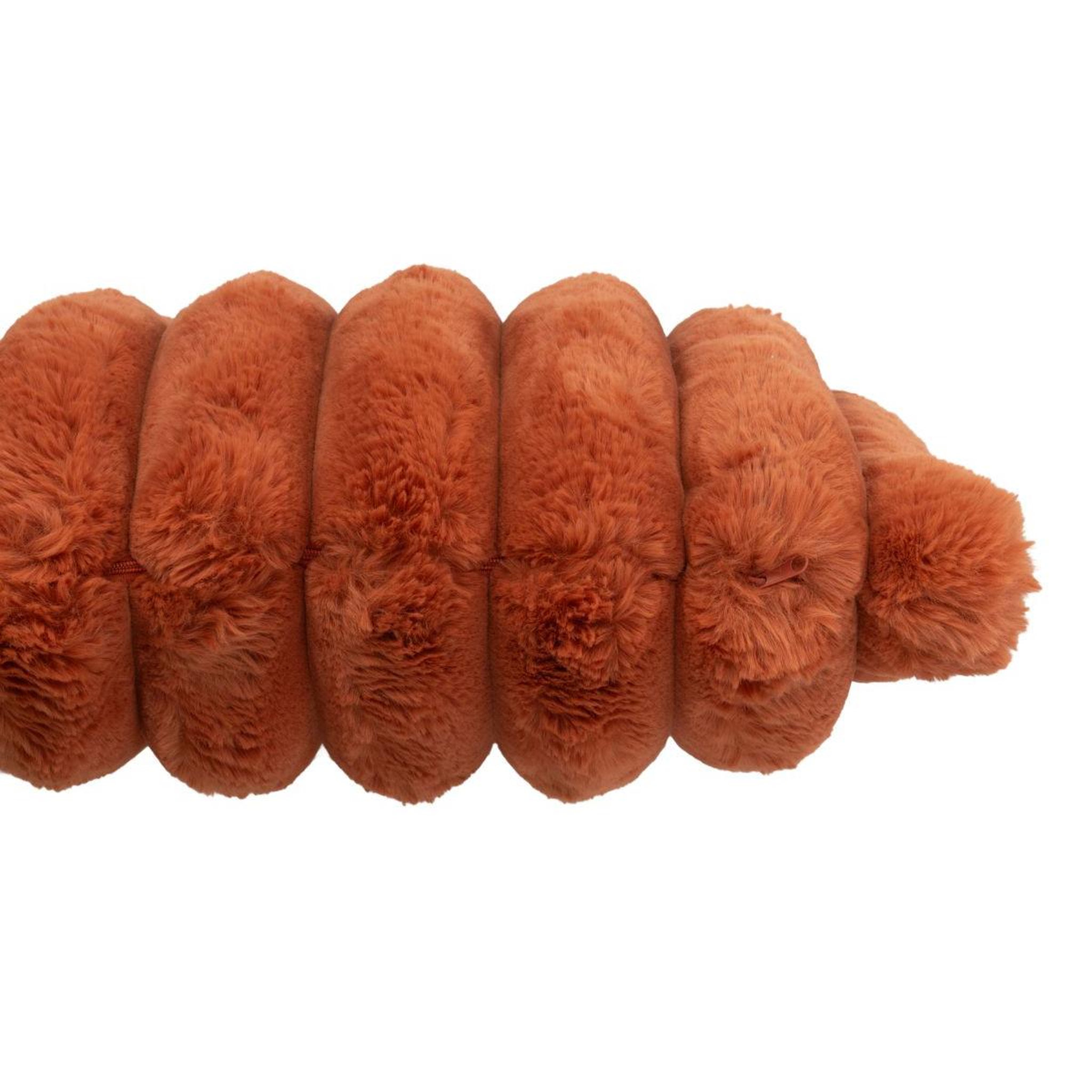 Voir la diapositive 2 : J-LINE Coussin déco  corduroy  45x45cm rouille clair