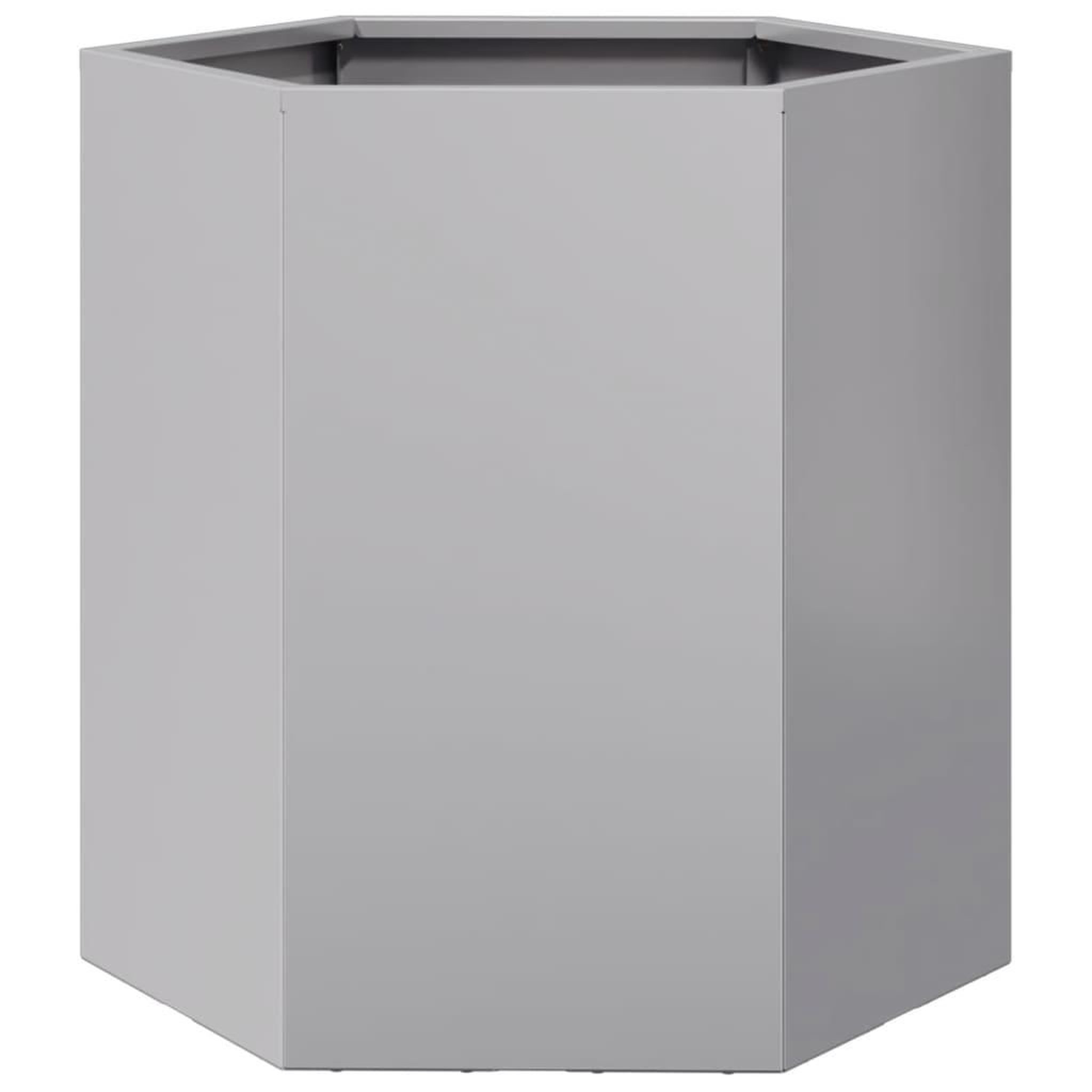 Voir la diapositive 2 : VIDAXL Jardiniere hexagone 46x40x45 cm acier galvanise