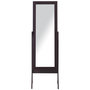 Voir la diapositive 5 : HOMCOM Miroir à pied inclinaison réglable dim. 47L x 46l x 148H cm MDF