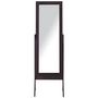 Voir la diapositive 5 : HOMCOM Miroir à pied inclinaison réglable dim. 47L x 46l x 148H cm MDF