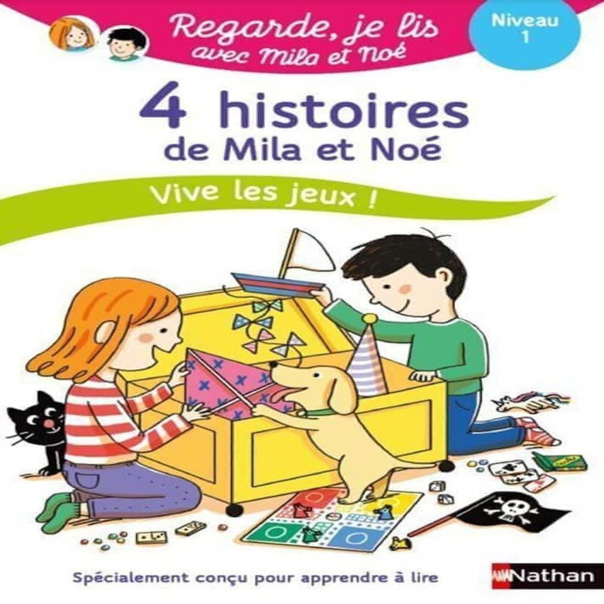 MILA ET NOE : 4 HISTOIRES DE MILA ET NOE. VIVE LES JEUX !, Battut Eric
