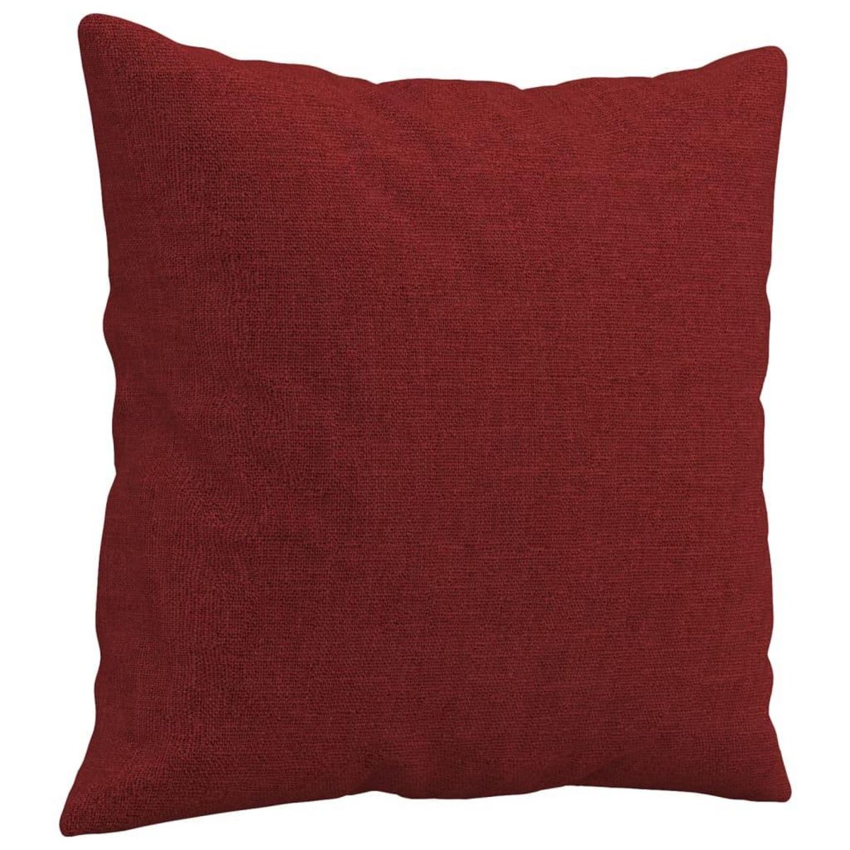 VIDAXL Coussins decoratifs lot de 2 Rouge bordeaux 40x40 cm Tissu
