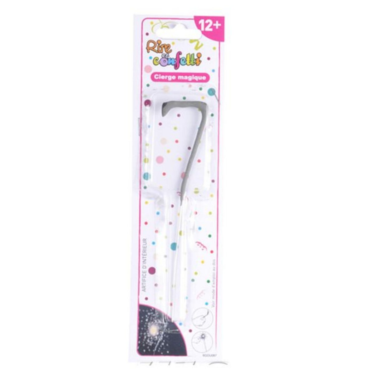 Paris Prix Cierge Magique  Chiffre 7  15cm Argent