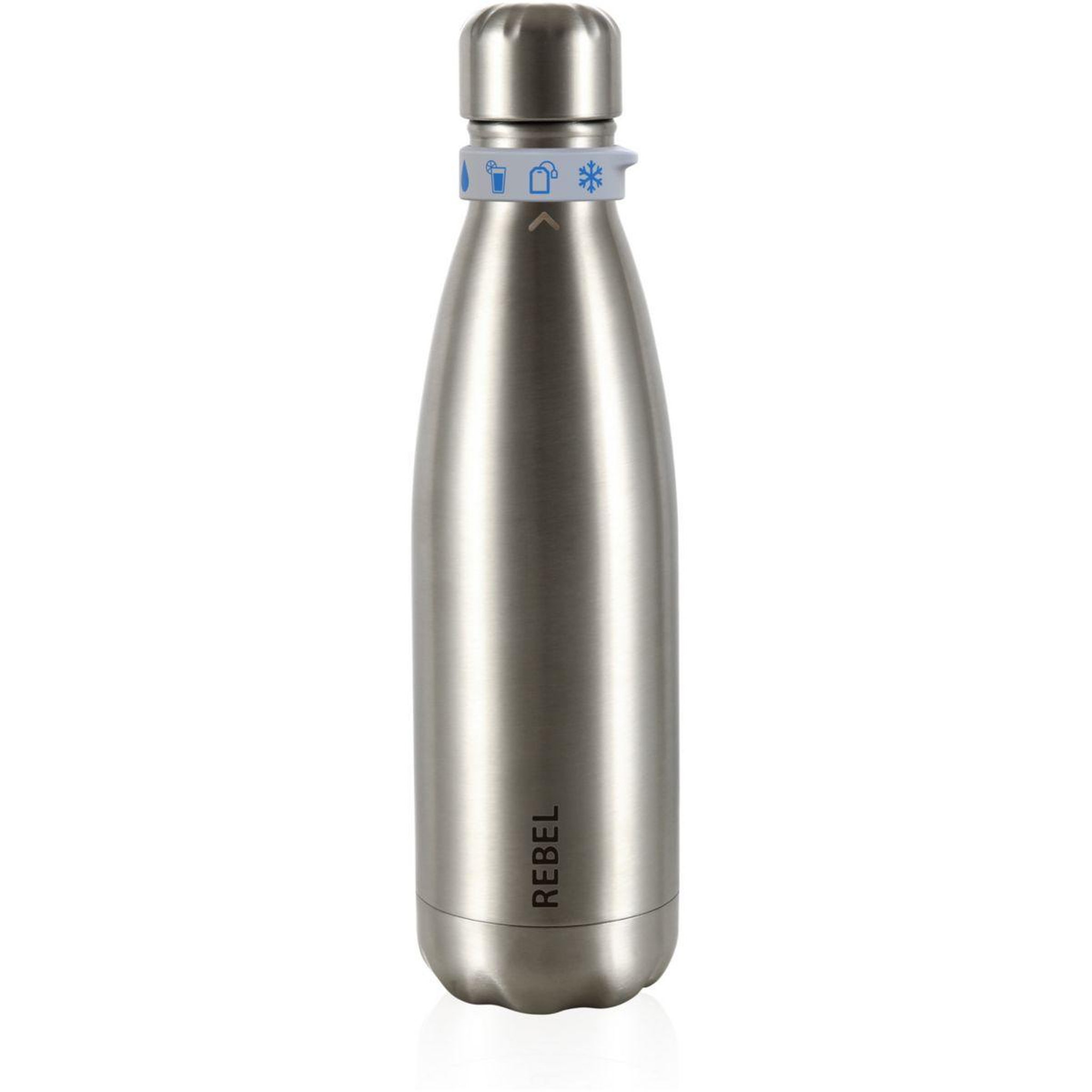 Les Artistes Bouteille isotherme Rebel metallic argent 50cl A-1997