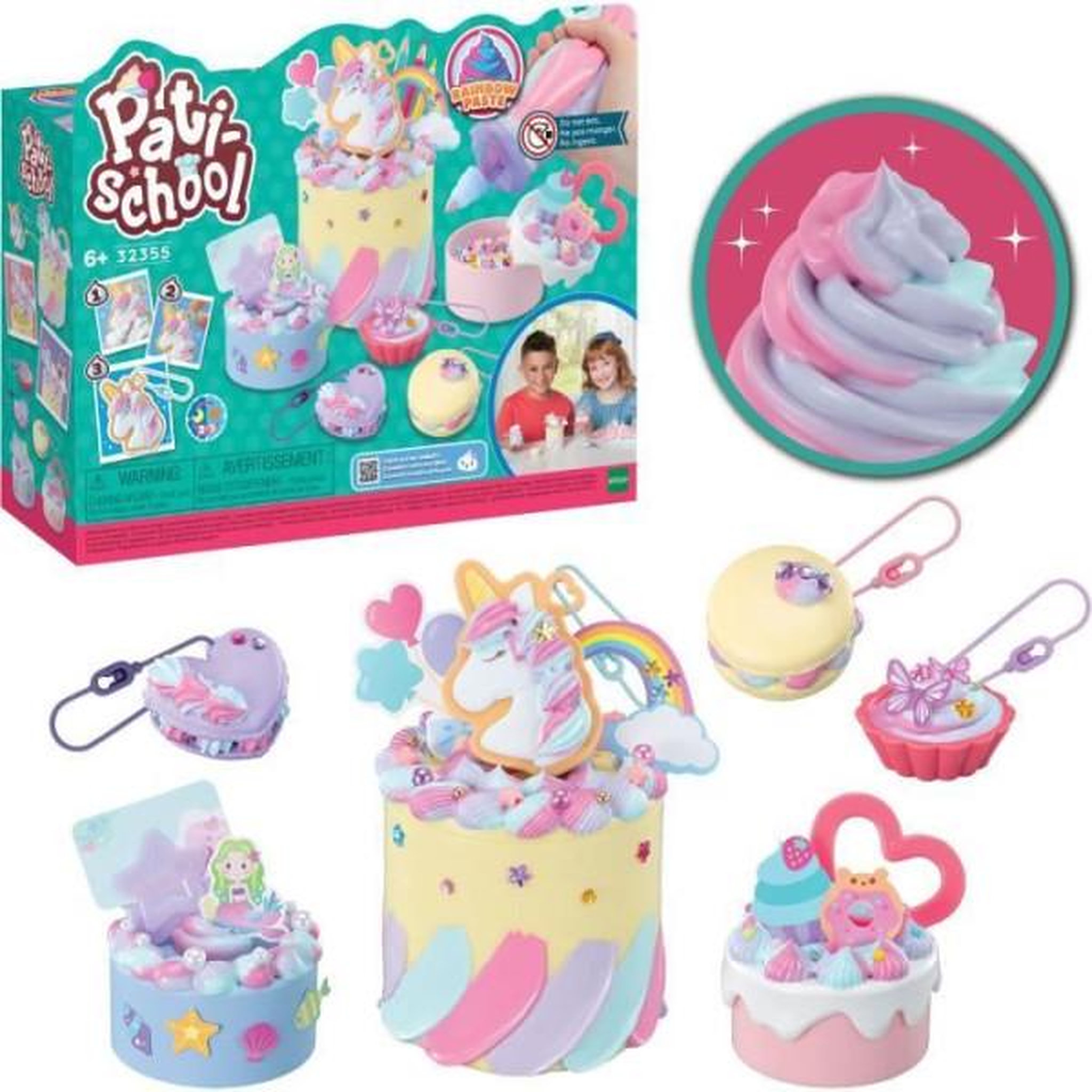 EPOCH Le coffret arc-en-ciel deluxe - pati school - epoch - activité créative non alimentaire avec décorations