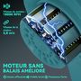 Voir la diapositive 6 : OUTSUNNY Mini tronçonneuse sans fil 580W - scie d'élagage électrique portable 18V 8 pouces - kit complet bleu