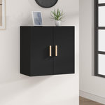 VIDAXL Armoire murale Noir 60x30x60 cm Bois d'ingenierie
