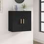 Voir la diapositive 1 : VIDAXL Armoire murale Noir 60x30x60 cm Bois d'ingenierie