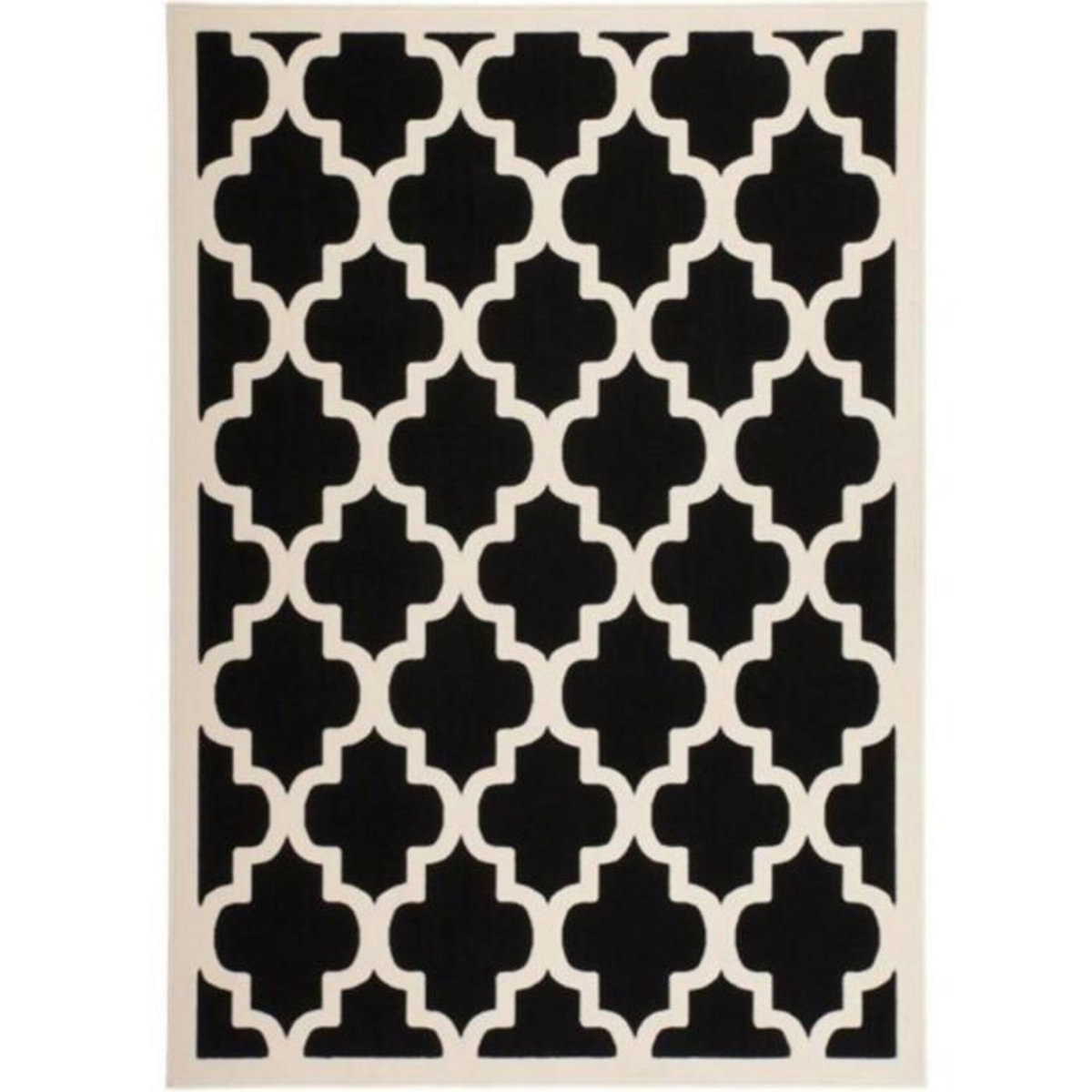 Paris Prix Tapis Vintage à Poils Courts  Manolya  Noir