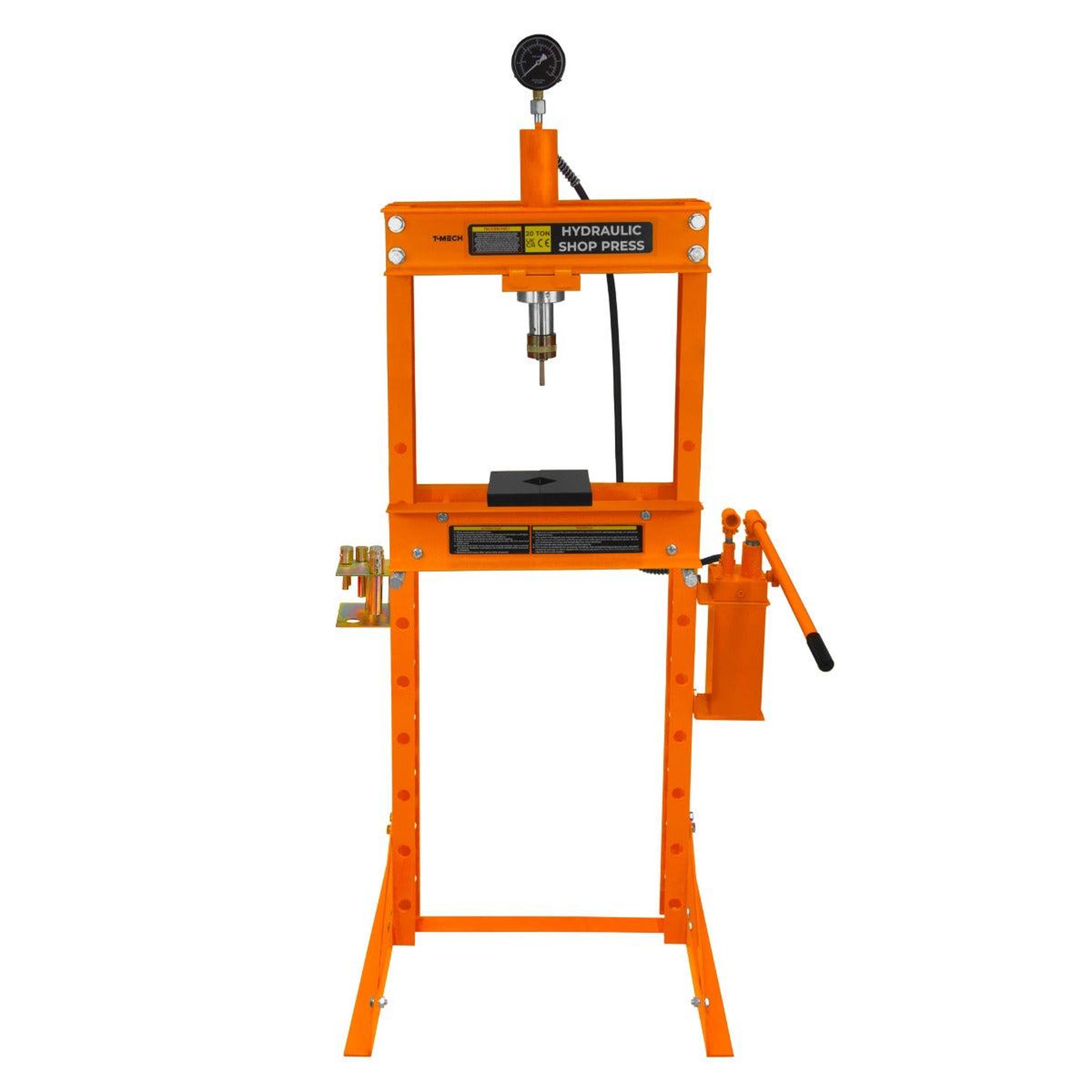 T-MECH Presse hydraulique d'atelier sur pieds - 20 tonnes