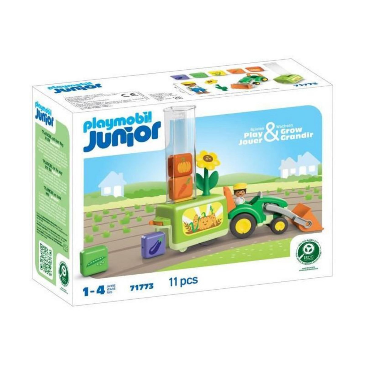 PLAYMOBIL Playmobil 71773 Tracteur avec planteuse, Playmobil junior, 11 pieces, Des 12 mois