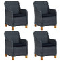 Voir la diapositive 5 : VIDAXL Ensemble a manger de jardin 5 pcs Gris fonce