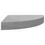 Voir la diapositive 4 : VIDAXL Etageres d'angle murales 4 pcs Gris beton 35x35x3,8 cm MDF
