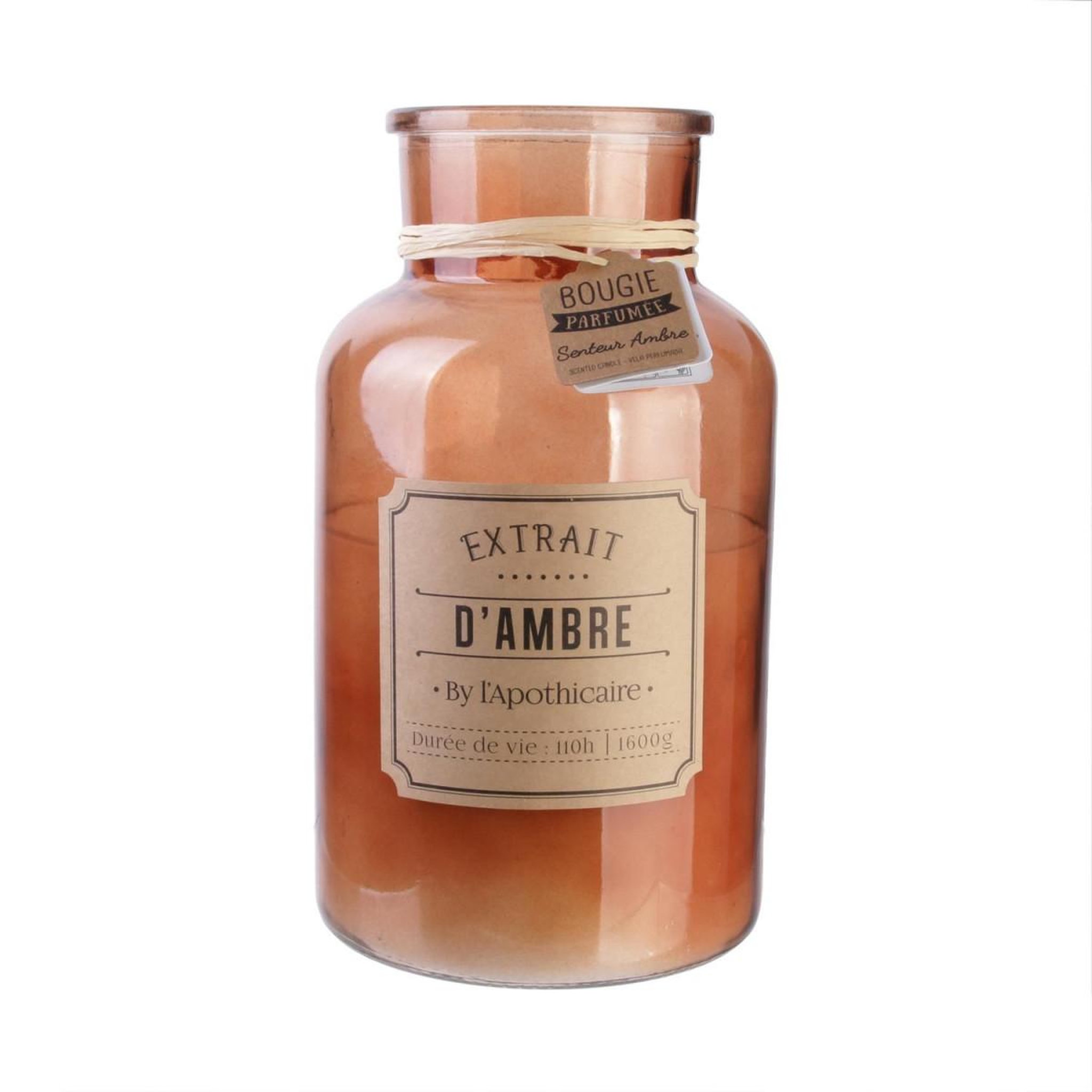 Voir la diapositive 2 : The Home Deco Factory Bougie parfumée  apothicaire  1600g ambre