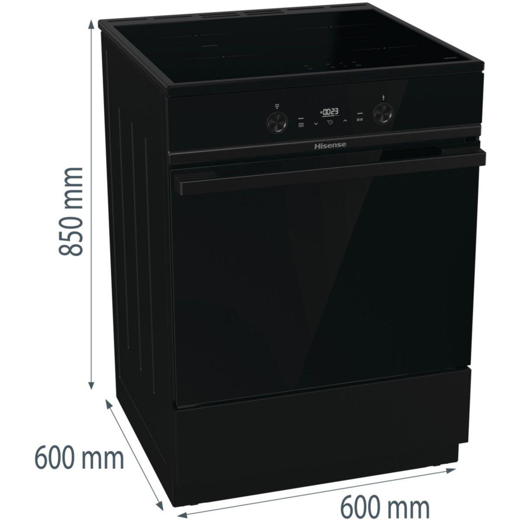 Voir la diapositive 5 : Hisense Cuisinière induction HEITS5D70BPMPG