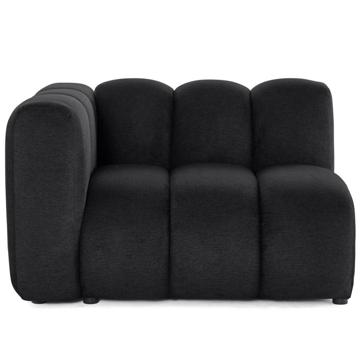 LISA DESIGN Debbie - module d'assise gauche en tissu texturé