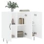 Voir la diapositive 4 : VIDAXL Buffet blanc 90x34x80 cm bois d ingénierie