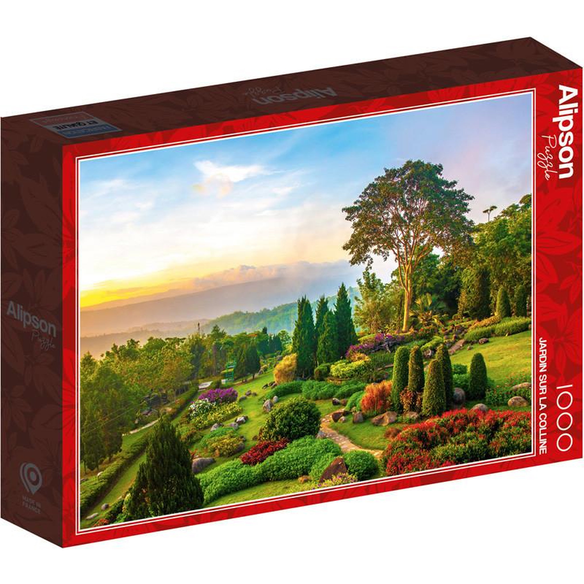 ALIZE Puzzle 1000 pièces Jardin sur la colline – Paysage de nature – Adulte – Alizé