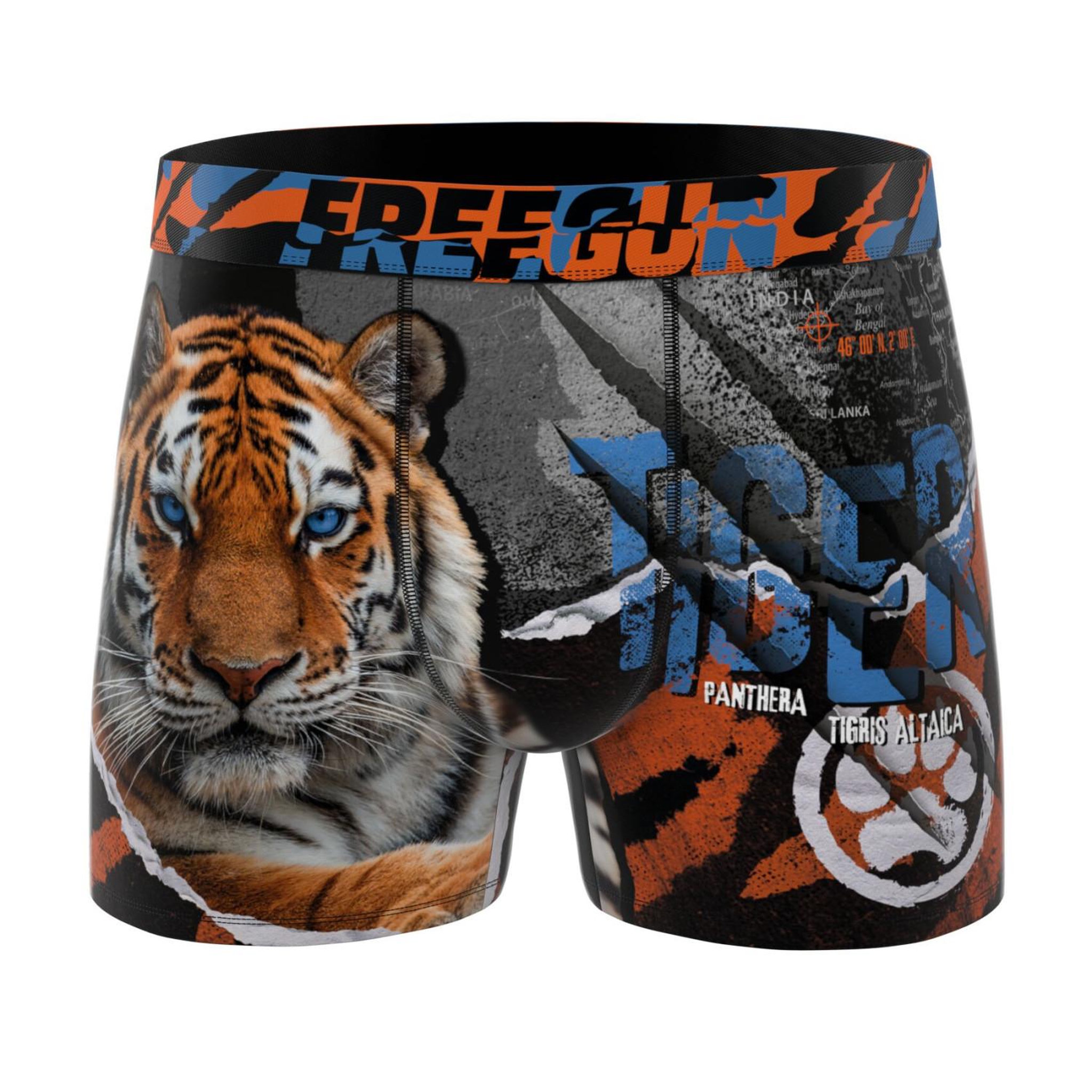 Voir la diapositive 5 : FREEGUN Lot de 3 boxers enfant Wild Animals