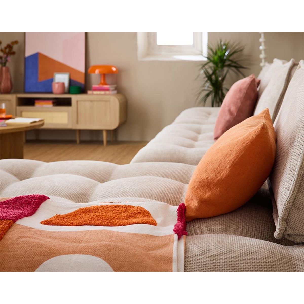 LISA DESIGN Marisol - canapé d'angle modulable 4 places - velours texturé