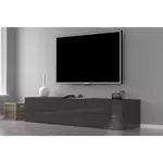 Meuble TV 1 porte 4 tiroirs L170cm FLORENCE. Coloris disponibles : Blanc, Anthracite